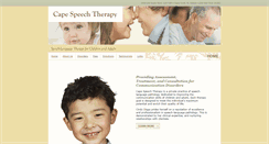Desktop Screenshot of capespeechtherapy.com